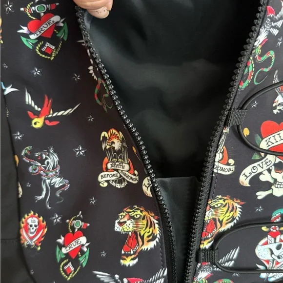Ed Hardy Tattoo Print Backpack - Picture 7 of 10